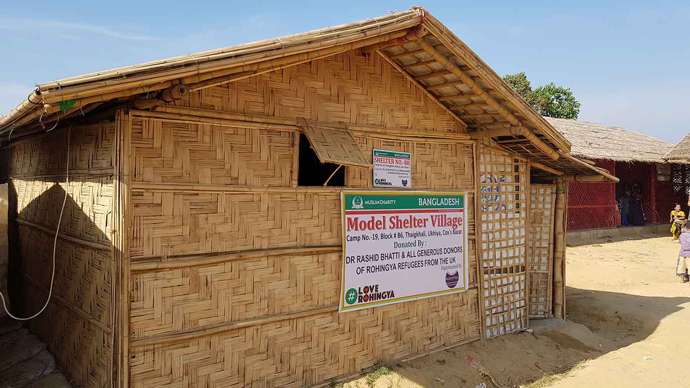 Shelter for a Rohingya Family