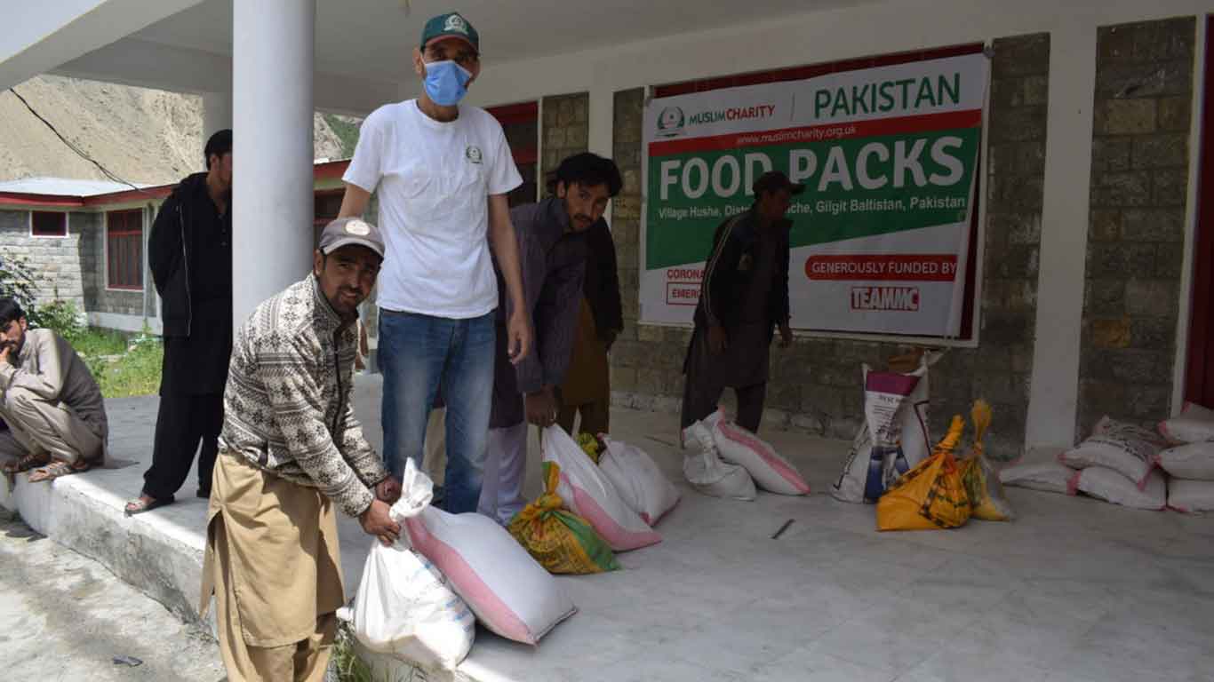 Food packs distributed to needy families in Hushe Valley, Gilgit Baltistan